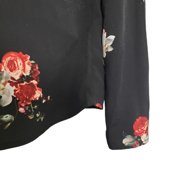 Catherine Malandrino NWT Womens Size S Floral Print Blouse - Picture 4 of 6